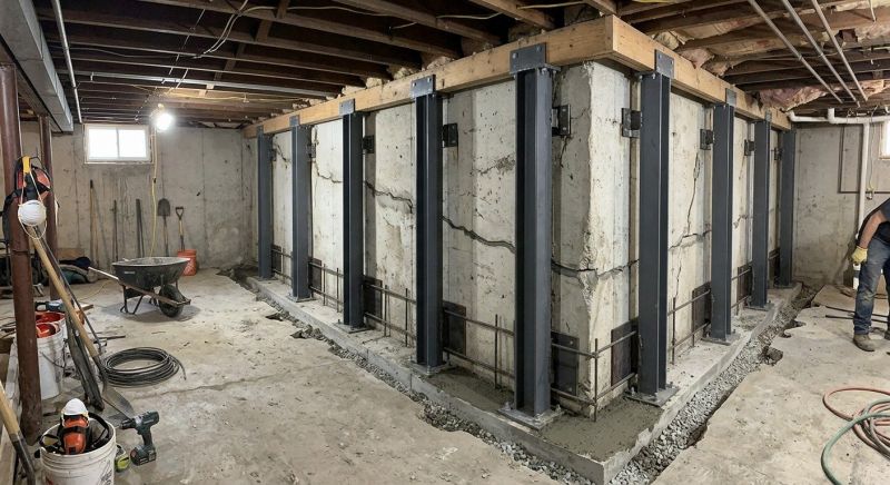 Basement Stabilization in Corona, CA