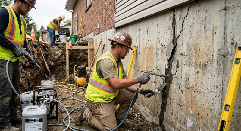 Cracked Foundation Repair in Irvine, CA