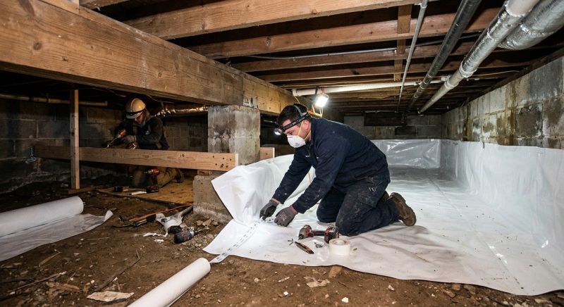 Crawl Space Leveling in Corona, CA