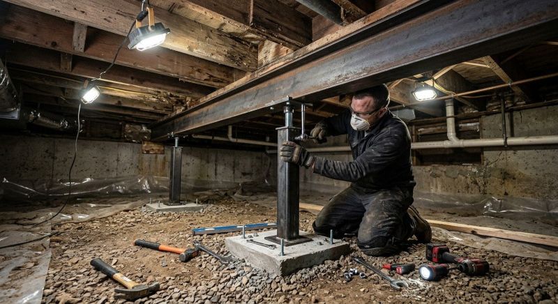 Crawlspace Structural Repair in Corona, CA
