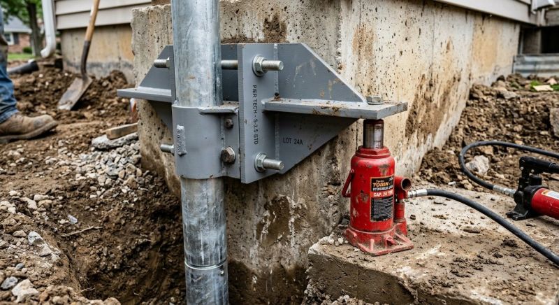 Foundation Pier Leveling in Corona, CA