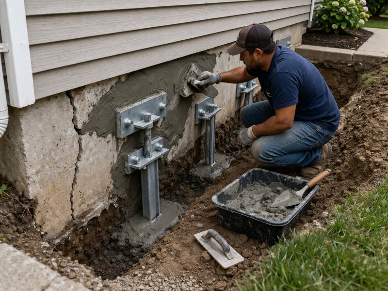 Foundation Pier Repair in Corona, CA