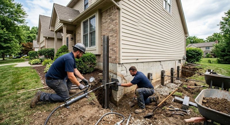 Foundation Pier Repair in Corona, CA
