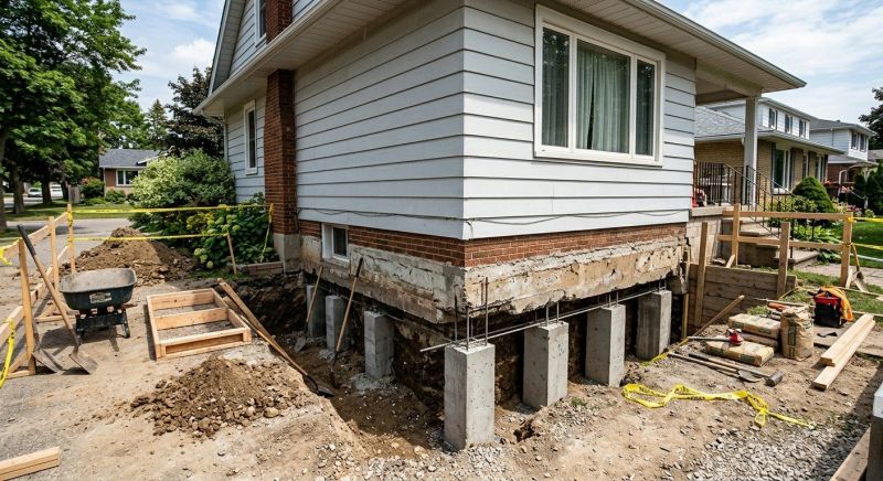 Foundation Underpinning in Corona, CA