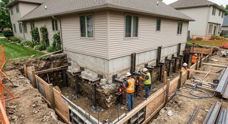 Foundation Underpinning in Corona, CA