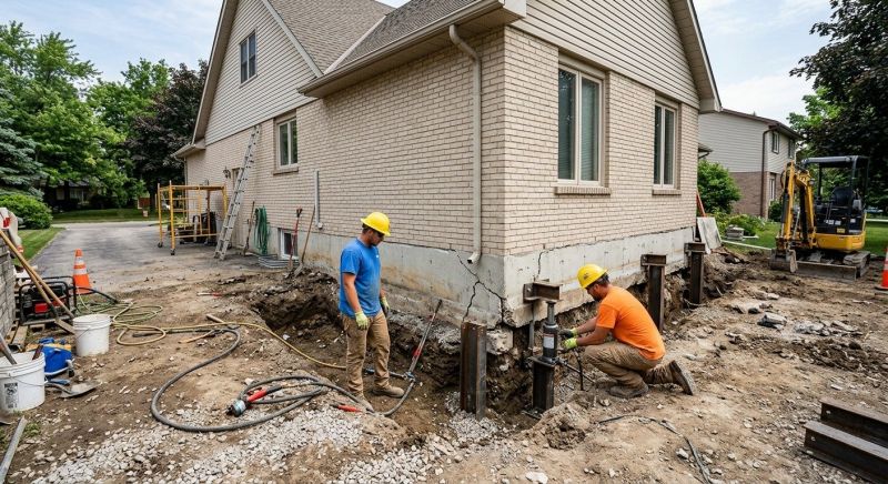 Helical Piers Installation in Corona, CA