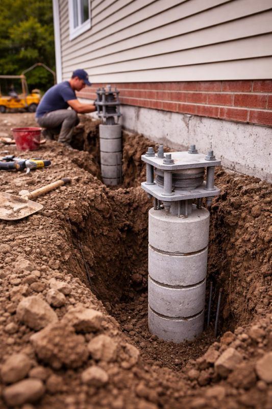 Helical Piers Installation in Corona, CA