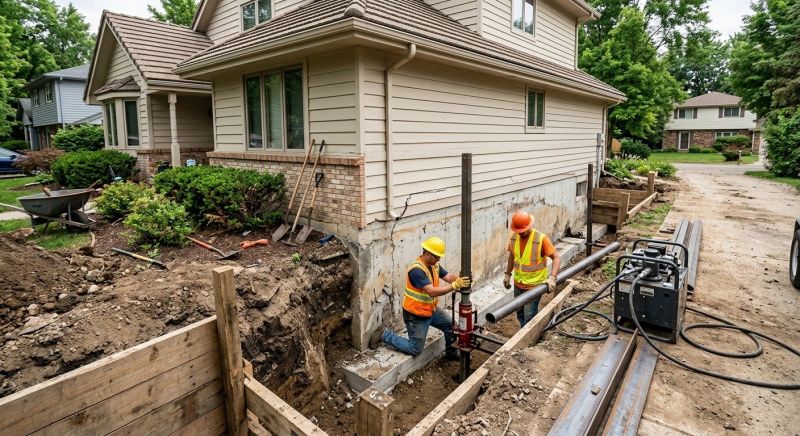 House Foundation Repair in Fontana, CA