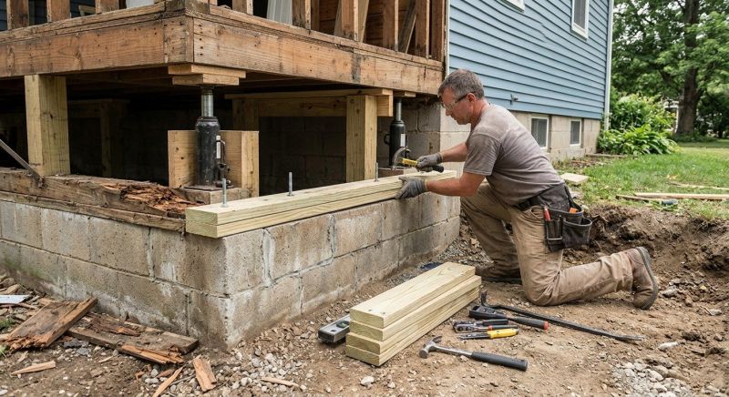 Sinking Foundation Repair in Buena Park, CA