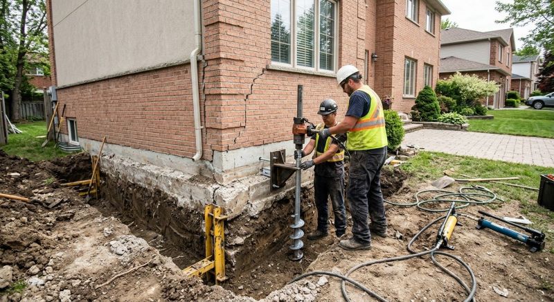 Sinking Foundation Repair in Chino, CA