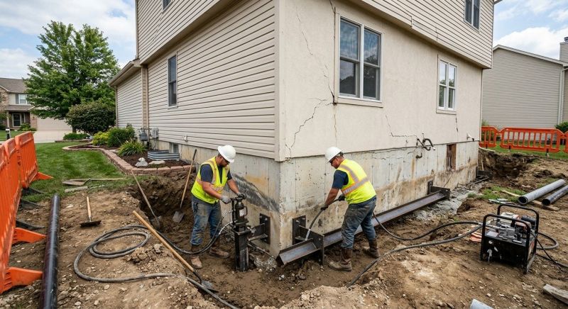 Sinking Foundation Repair in Lake Elsinore, CA