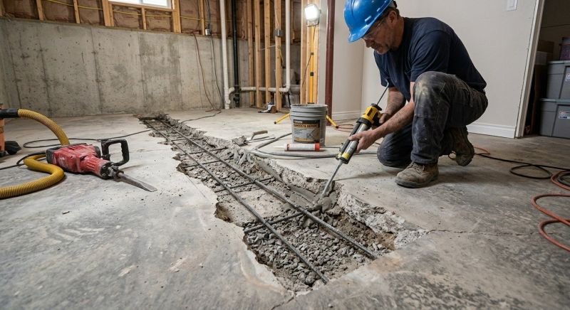 Slab Foundation Repair in Corona, CA