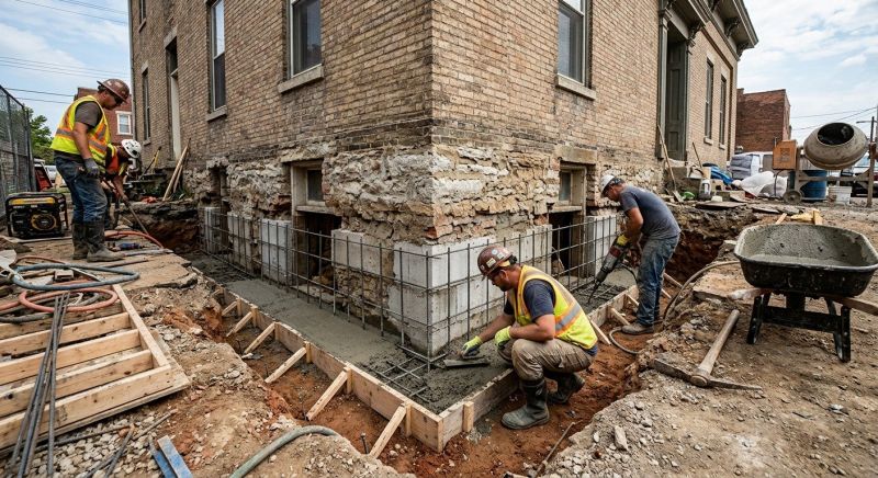 Structural Underpinning in Corona, CA