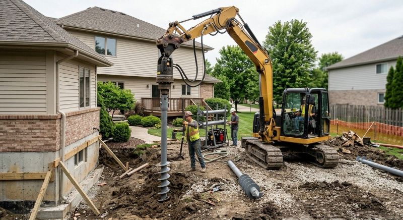Helical Pile Installation